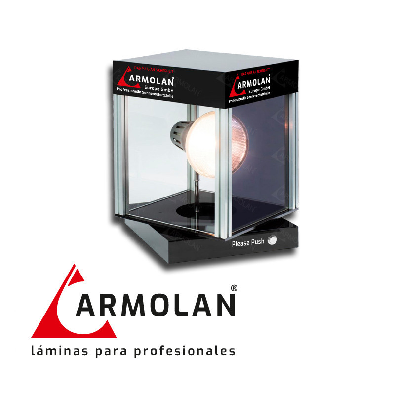Armolan Window films demo box rotatable